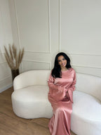 Kleid zuschnürbar mit Trompetenärmeln